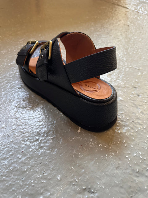 Chie Mihara Black Sandals