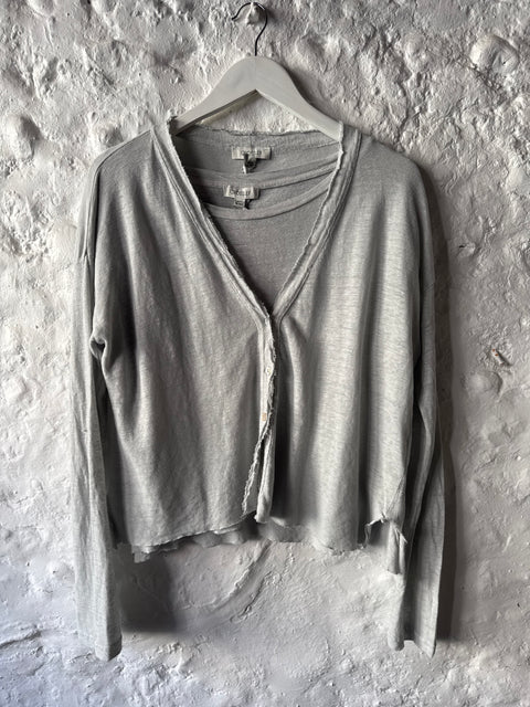 Crossley Linen Jersey Cardigan