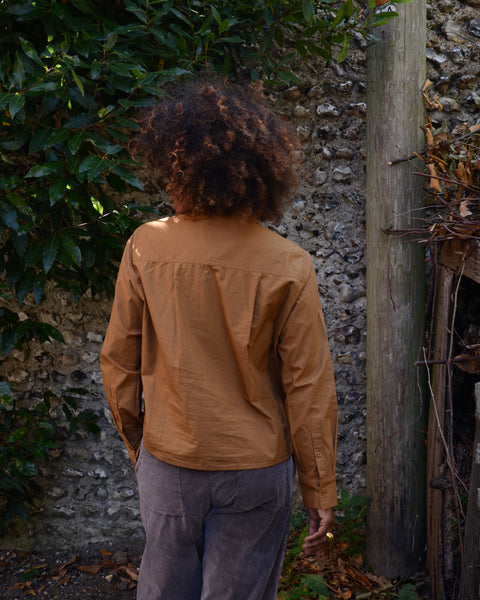 AJ117 Ginger Organic Cotton Utility Shirt