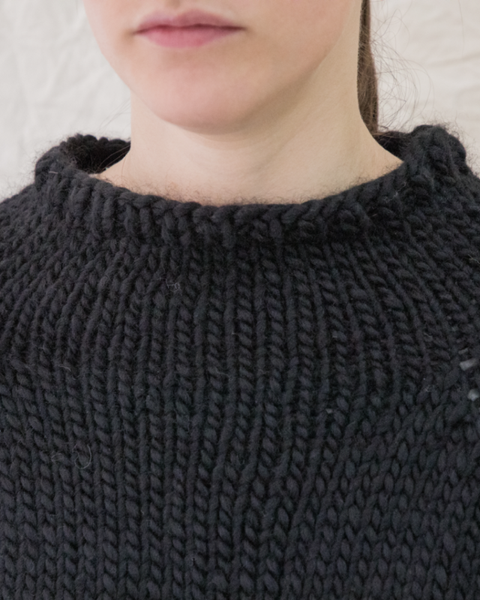 Album di Famiglia Black Handknit Sweater