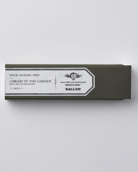 Ameico Ballon Incense & Holder 'Library In The Garden'