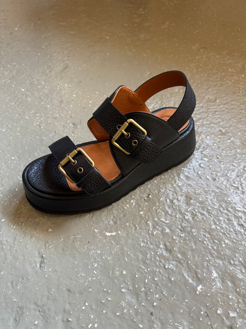 Chie Mihara Black Sandals