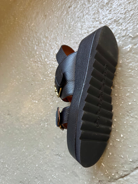 Chie Mihara Black Sandals