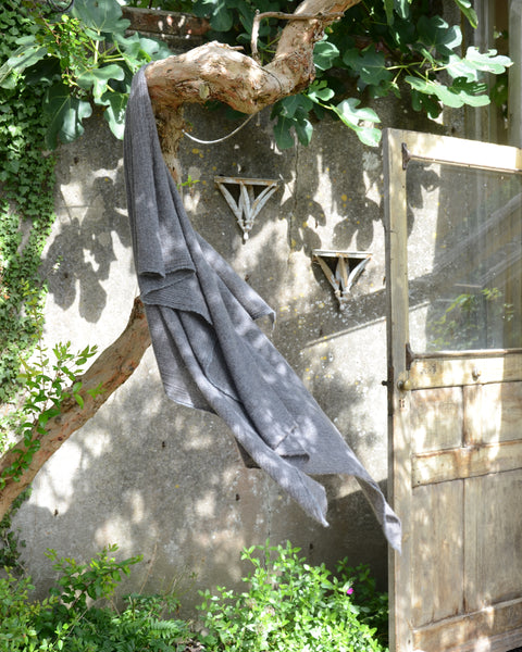 Apuntob Big Cashmere Grey Brown Scarf