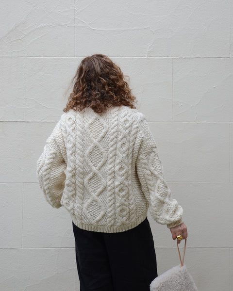Kagure Hand knit Cable Jumper