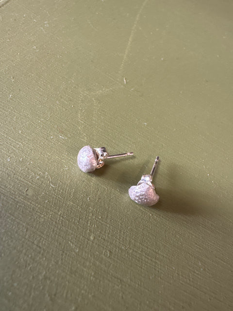 Indian summer organic studs recycled sterling silver