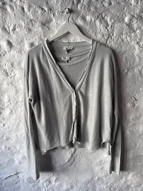 Crossley Short Sleeved Linen Jersey Top