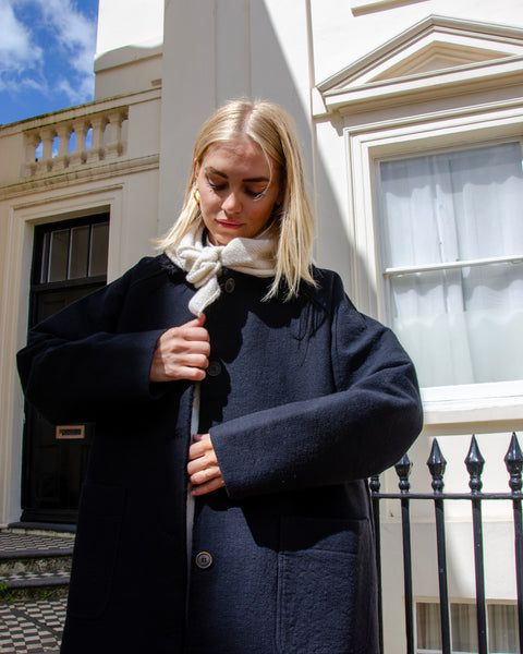 MJ Watson Donnegal Cream Cashmere Neck Tie