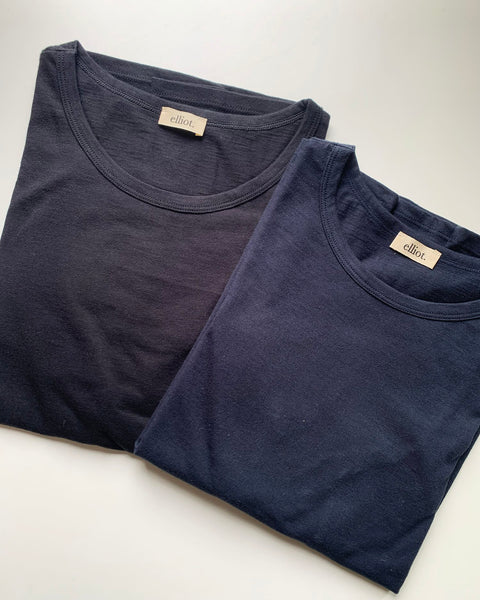 Elliot Organics Harry Navy Long Sleeve Tee