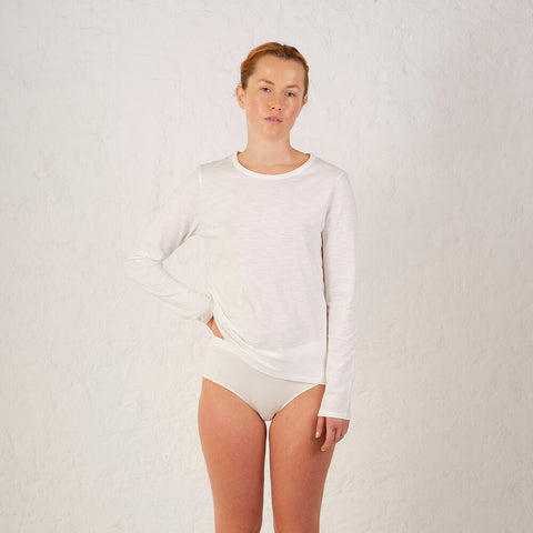 Elliot Organics Harry White Long Sleeve Tee