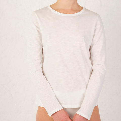 Elliot Organics Harry White Long Sleeve Tee