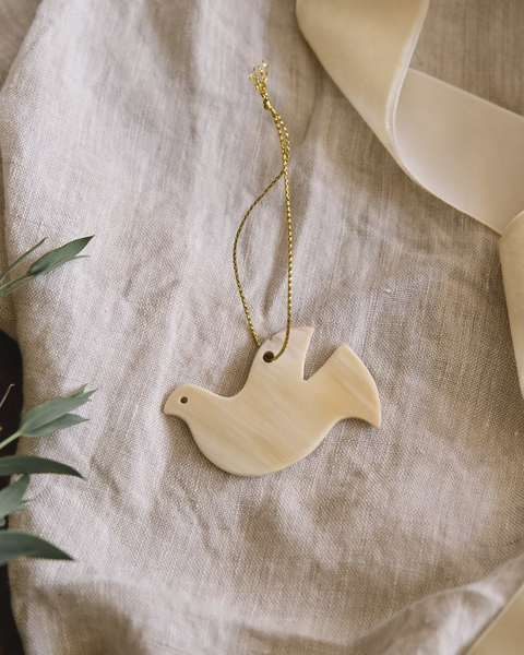 Horn Dove Decorations | Set of 4