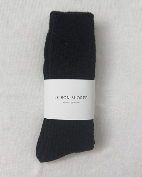 Le Bon Shoppe Black Cottage Socks