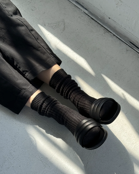 Le Bon Shoppe Black Cottage Socks