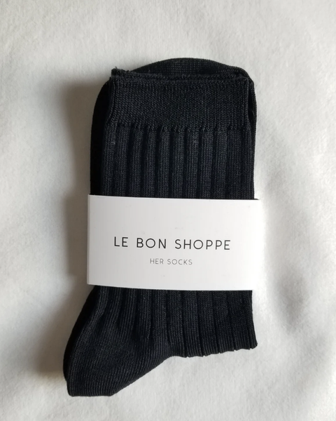 Le Bon Shoppe Black Socks