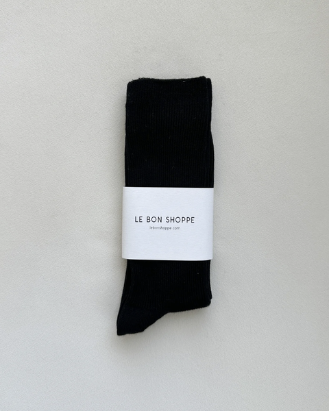 Le Bon Shoppe Black Trouser Socks