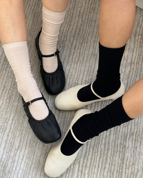 Le Bon Shoppe Black Trouser Socks