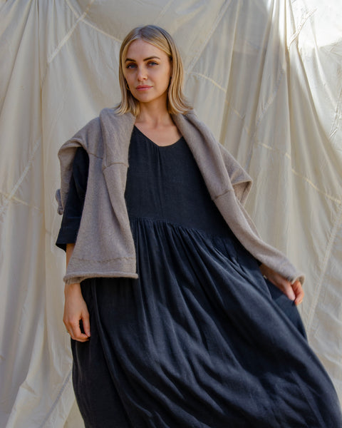 Hannoh Dietje Black Fluid Dress
