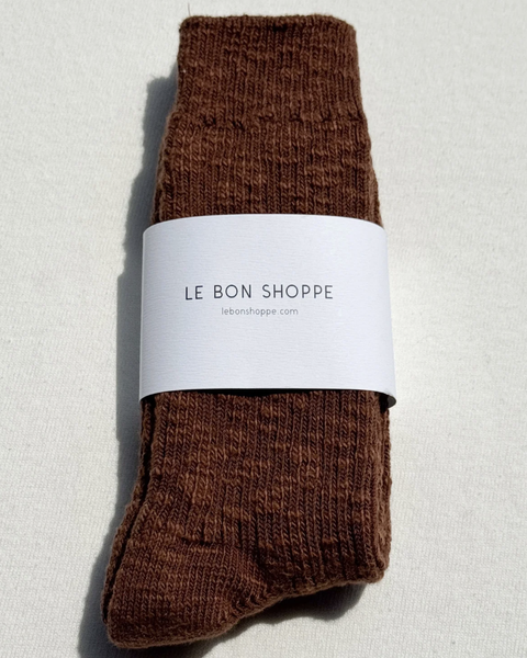 Le Bon Shoppe Brown Cottage Socks