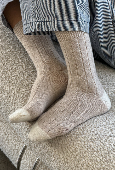 Le Bon Shoppe Classic Cashmere Fawn Socks