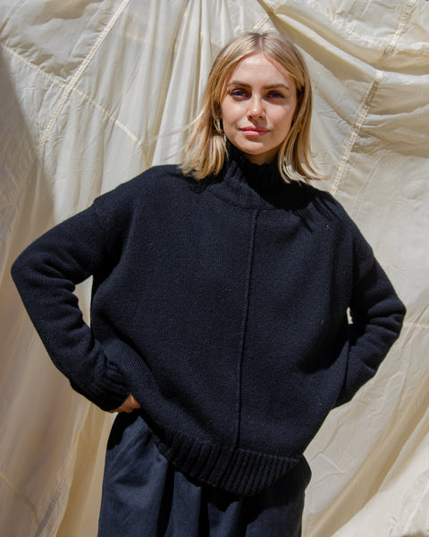 MJ Watson High Neck Cashmere Pullover