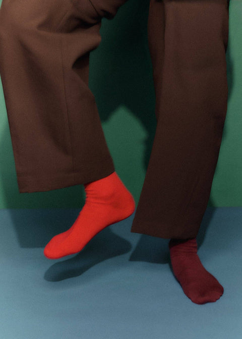 Pairs Dark Plum Merino Socks