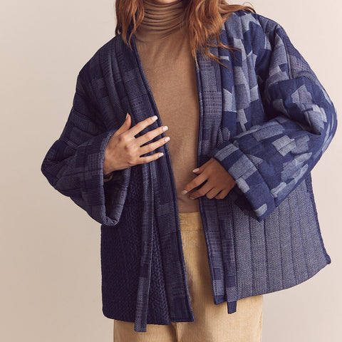 Amente Patchwork Quilted Kimono Jacket