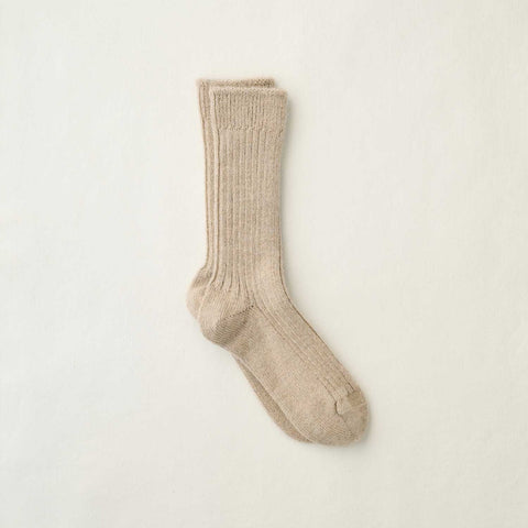 Yahae Alpaca Linen Ribbed Socks
