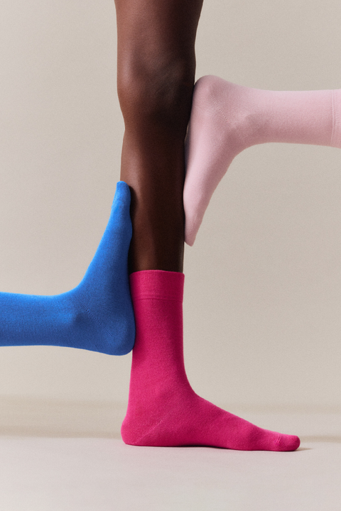 Pairs Strong Blue Bamboo Socks