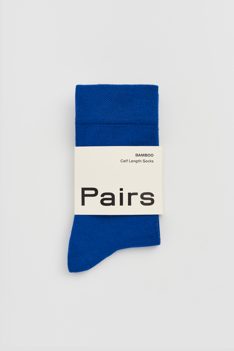 Pairs Strong Blue Bamboo Socks