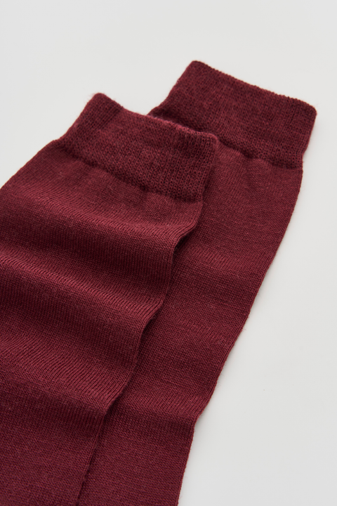 Pairs Dark Plum Merino Socks