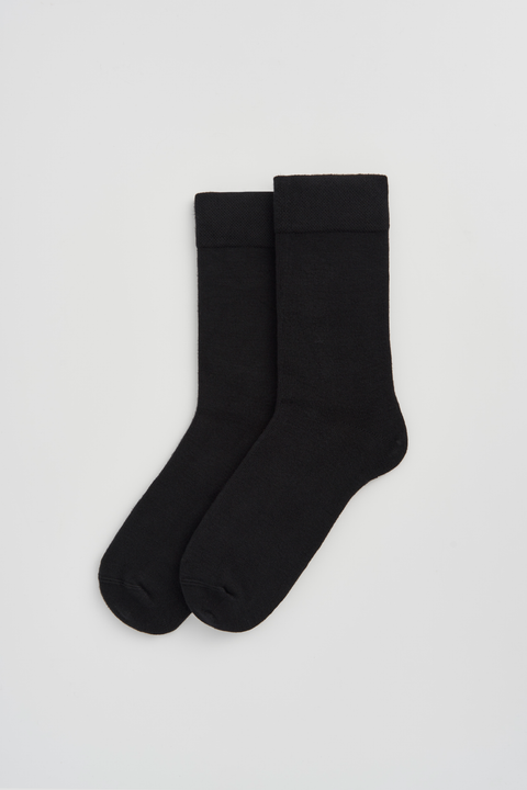 Pairs True Black Bamboo Socks
