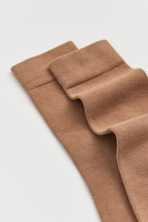 Pairs Biscuit Beige Bamboo Socks