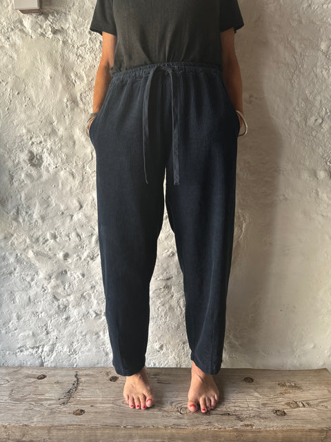 Crossley Navy Cord Drawstring Pants