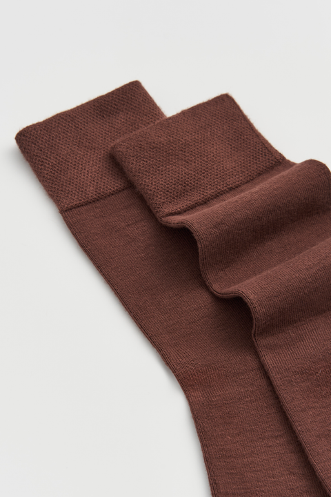 Pairs Earth Brown Bamboo Socks