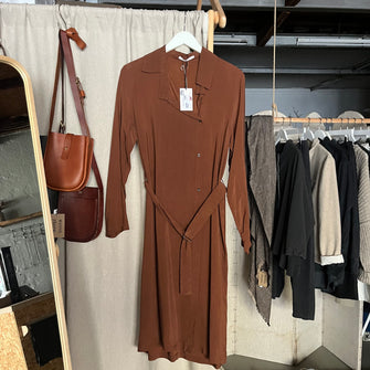 Humanoid Rust Wrap Dress