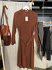 Humanoid Rust Wrap Dress