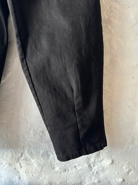 Crossley Black Canvas Drawstring Pants