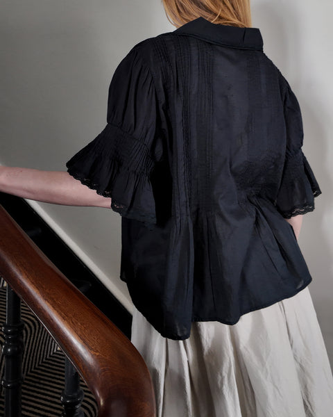 AJ117 Cotton Frill Top