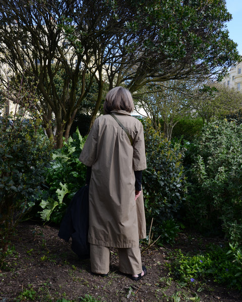 AJ117 Khaki Organic Cotton Dress