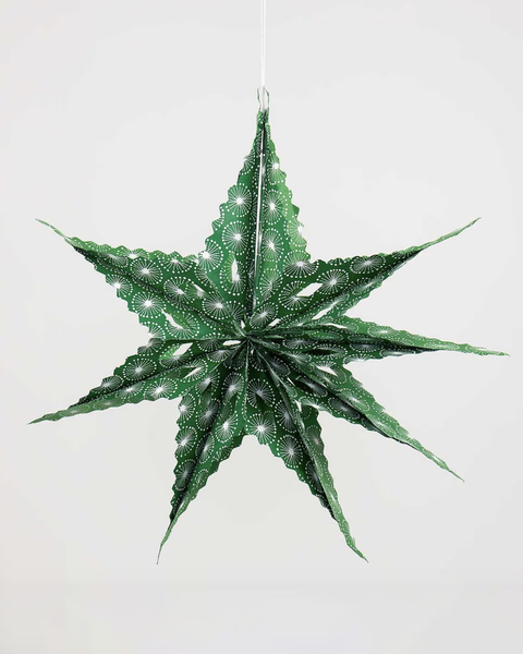 A World Of Craft Green & White Sirius Dandelion Star