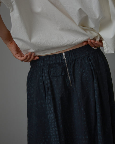 Aequamente Batik Cotton Full Skirt | Black