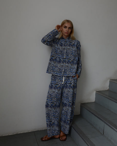 Aequamente Printed Wide Trousers