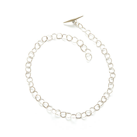 Afiok signature links bracelet recycled sterling silver