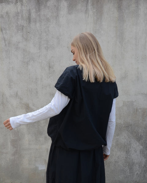 Album Di Famigila Tissue Cotton Drawstring Shirt