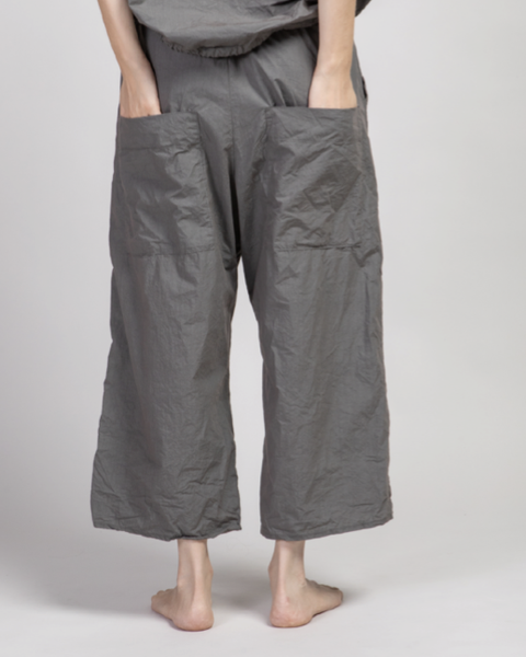 Album Di Famigila Wide & Short Tissue Cotton Trousers