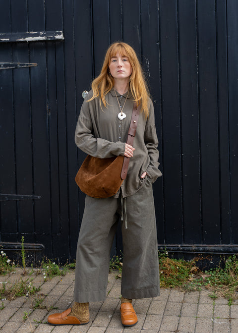 Album Di Famiglia Brushed Cotton Shirt | Taupe