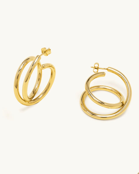 Alt Paris Maxi Spiral Gold vermeil Earrings
