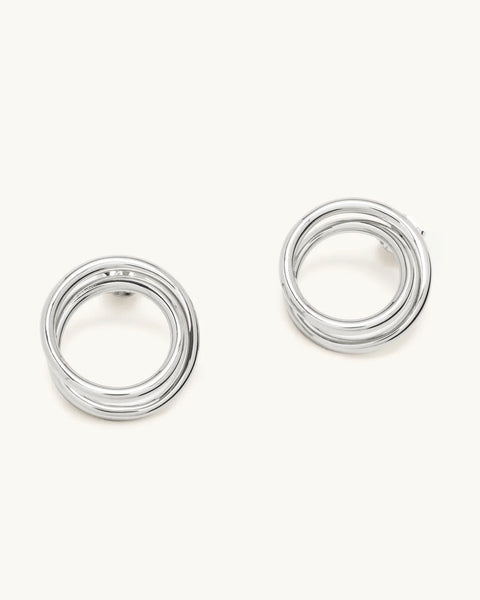 Alt Paris Mini Spiral Silver Earrings