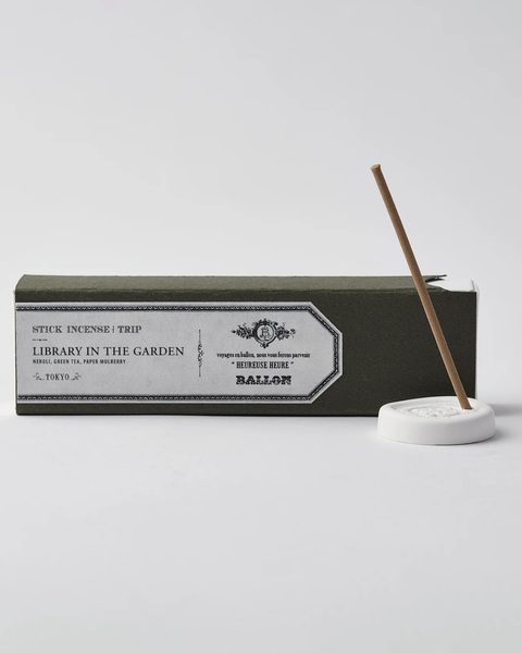 Ameico Ballon Incense & Holder 'Library In The Garden'